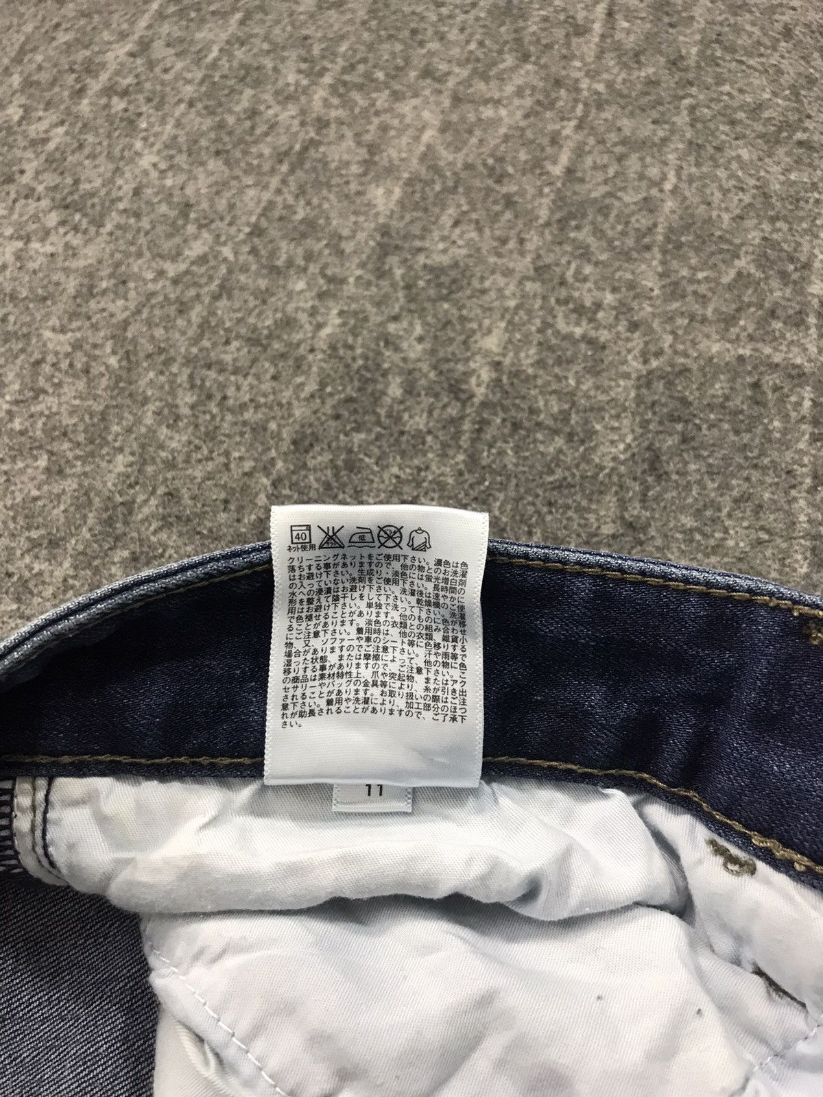 Japanese Brand × Vintage Japanese Brand Straight Slim Cut Pants Distressed Denim Size US 34 / EU 50 - 7 Thumbnail
