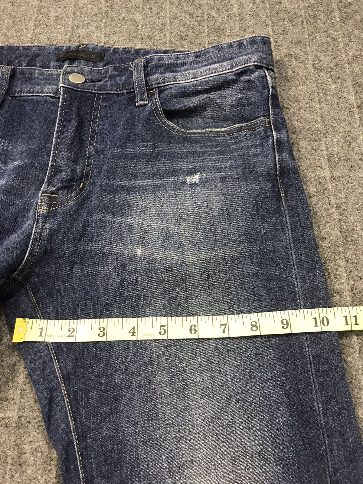 Japanese Brand × Vintage Japanese Brand Straight Slim Cut Pants Distressed Denim Size US 34 / EU 50 - 12 Thumbnail