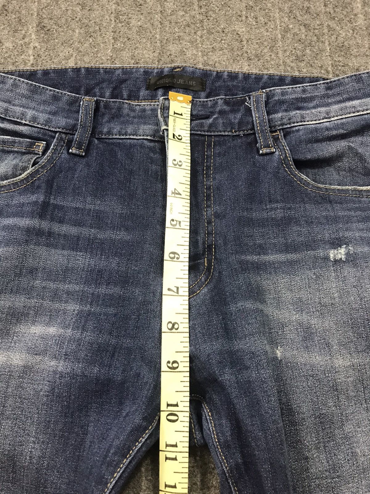Japanese Brand × Vintage Japanese Brand Straight Slim Cut Pants Distressed Denim Size US 34 / EU 50 - 11 Thumbnail
