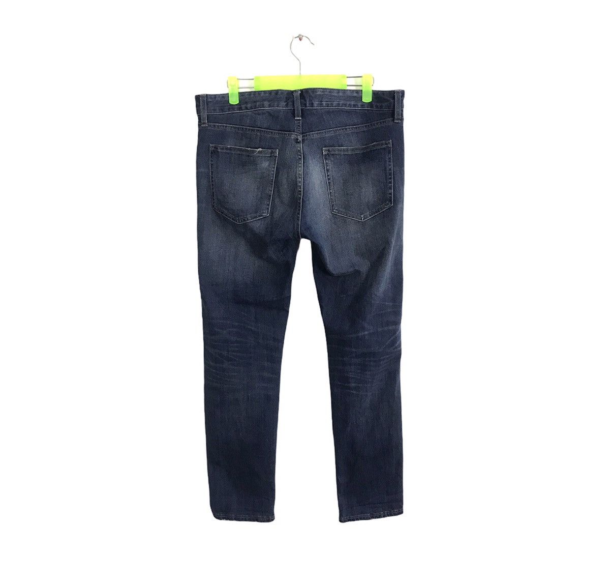 Japanese Brand × Vintage Japanese Brand Straight Slim Cut Pants Distressed Denim Size US 34 / EU 50 - 2 Thumbnail