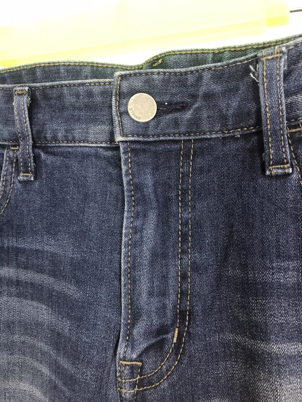 Japanese Brand × Vintage Japanese Brand Straight Slim Cut Pants Distressed Denim Size US 34 / EU 50 - 3 Thumbnail