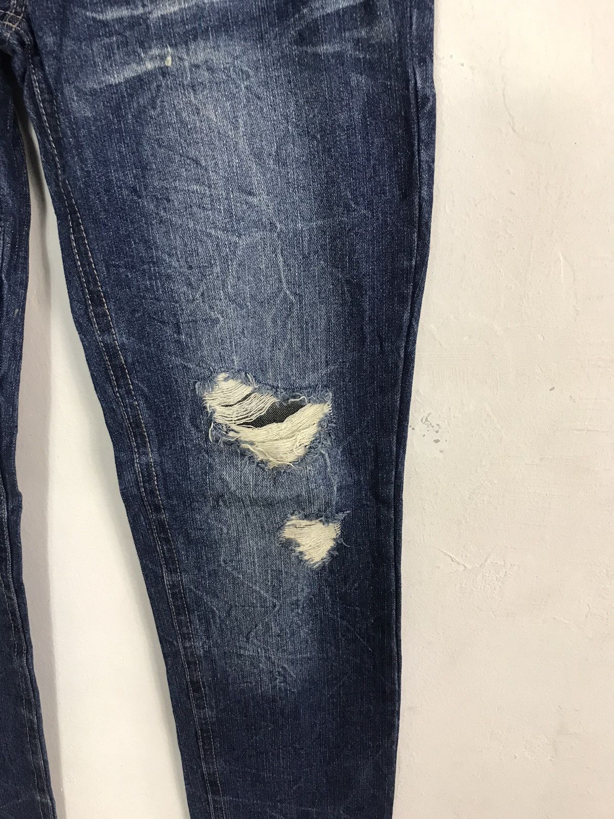 Japanese Brand × Vintage Vintage Japanese Brand Straight Cut Pants Distressed Denim Size US 30 / EU 46 - 17 Thumbnail