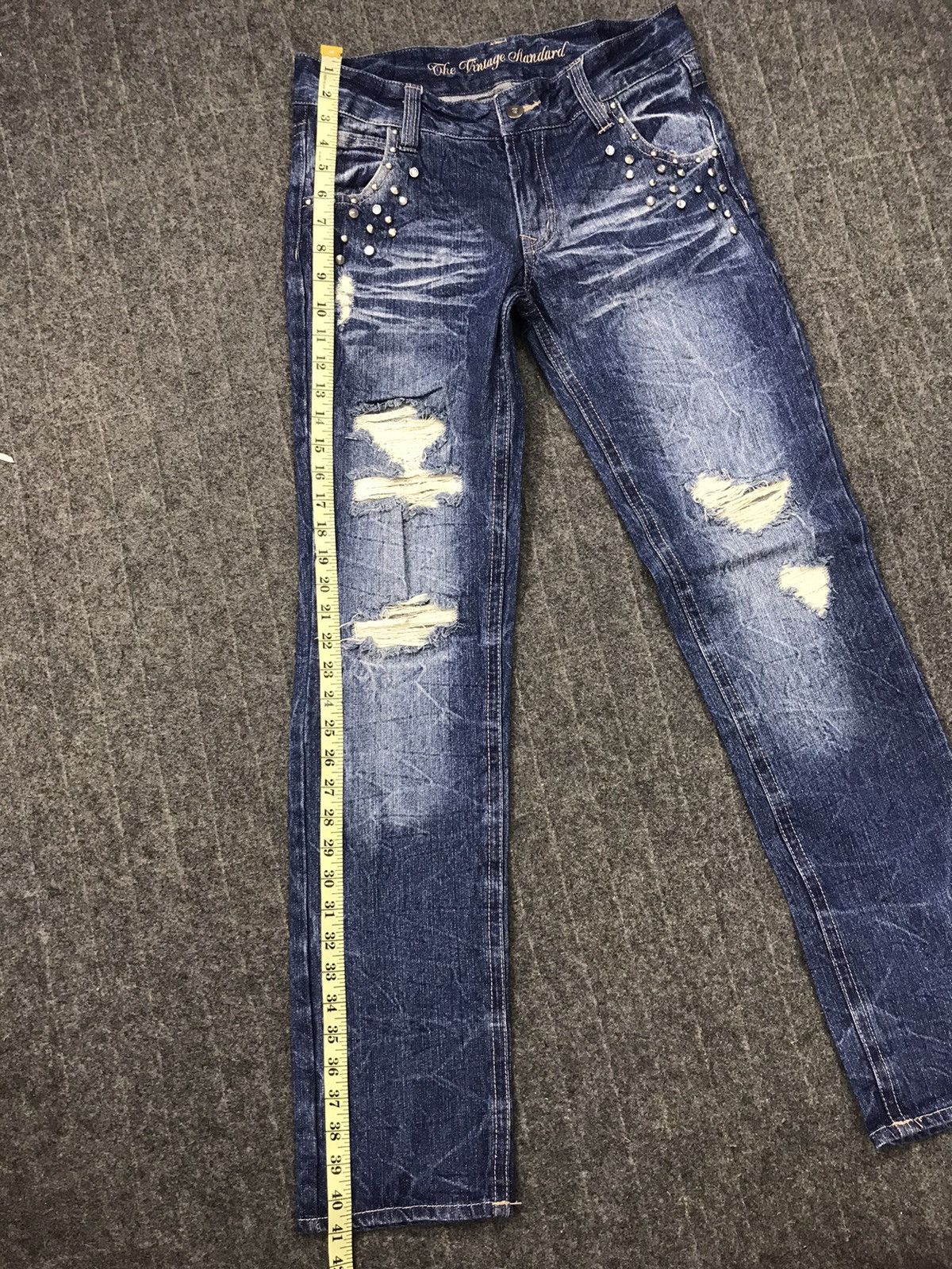 Japanese Brand × Vintage Vintage Japanese Brand Straight Cut Pants Distressed Denim Size US 30 / EU 46 - 11 Thumbnail