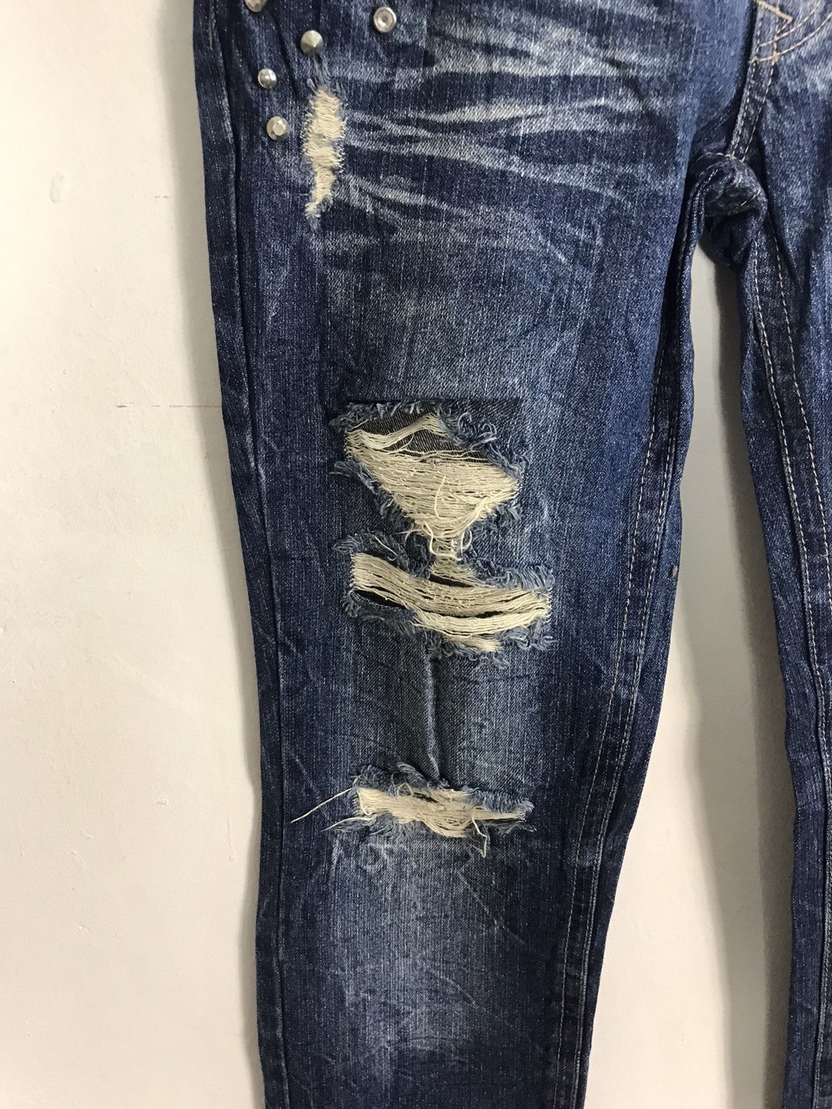 Japanese Brand × Vintage Vintage Japanese Brand Straight Cut Pants Distressed Denim Size US 30 / EU 46 - 16 Thumbnail