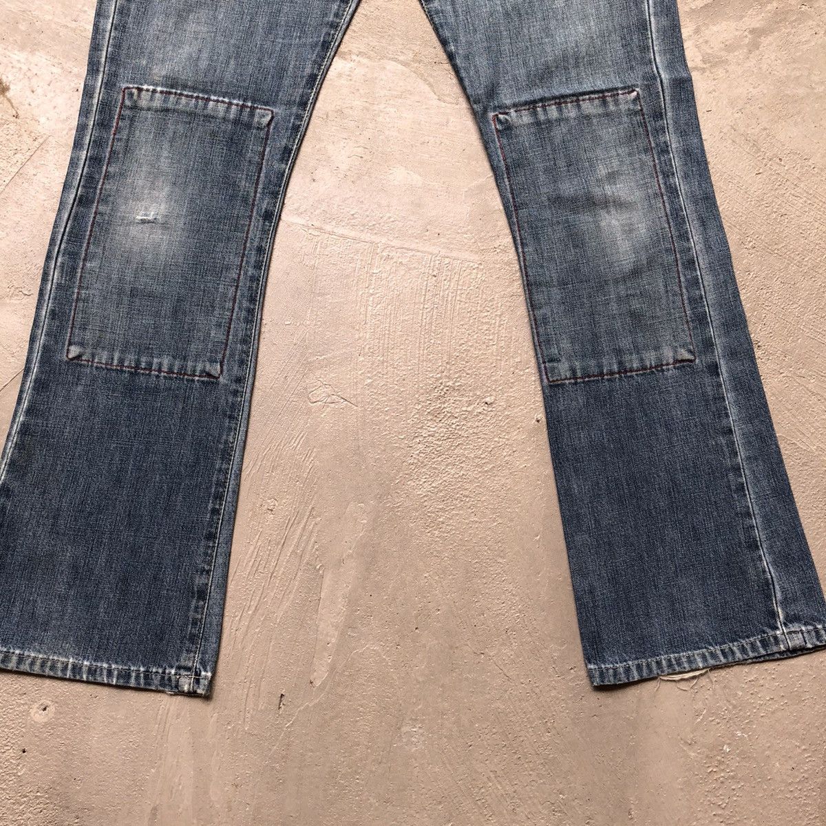 Japanese Brand × Vintage Vintage RNA bush pants patchwork flare jeans Size US 30 / EU 46 - 2 Thumbnail
