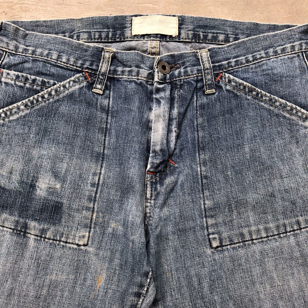 Japanese Brand × Vintage Vintage RNA bush pants patchwork flare jeans Size US 30 / EU 46 - 4 Thumbnail