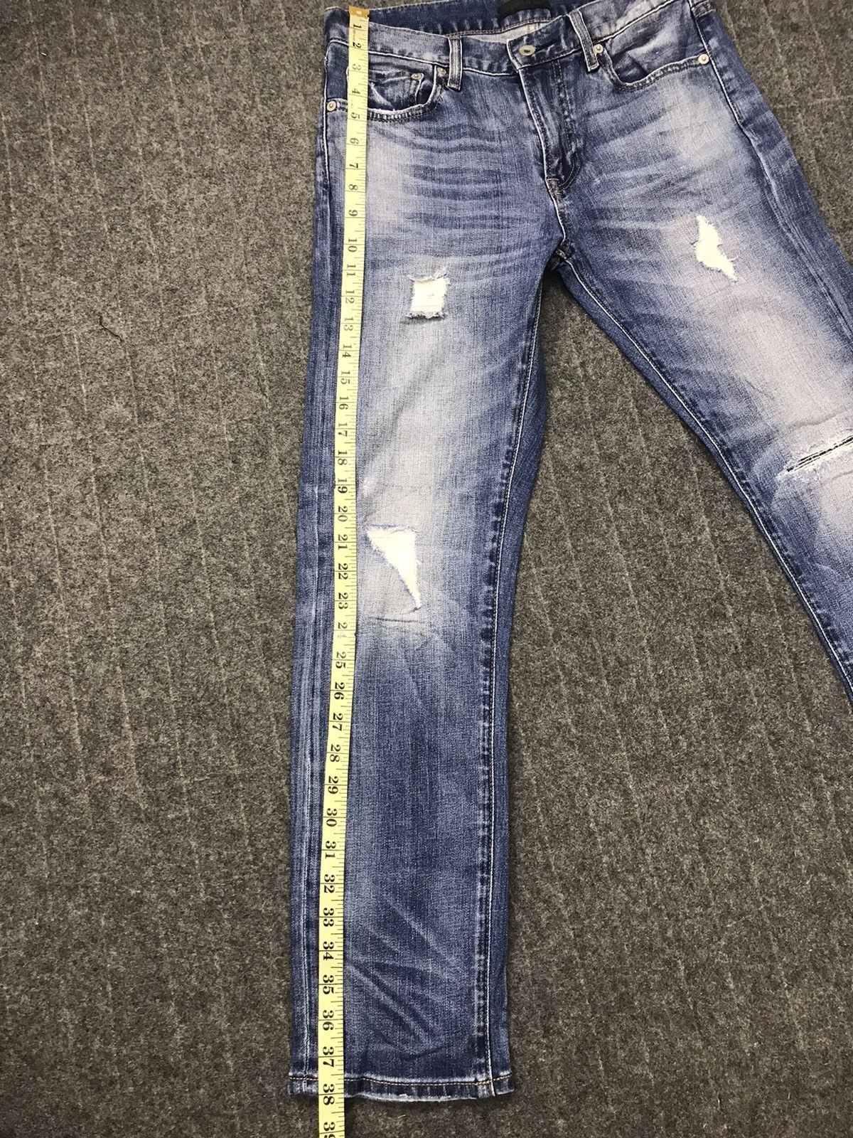 Japanese Brand × Vintage Vintage Japanese Brand Straight Cut Pants Distressed Denim Size US 30 / EU 46 - 9 Thumbnail