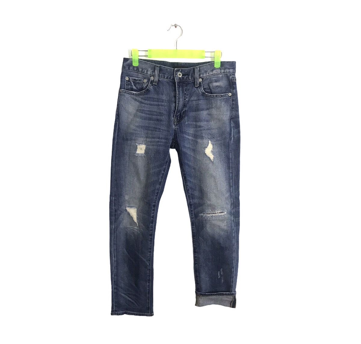 Japanese Brand × Vintage Vintage Japanese Brand Straight Cut Pants Distressed Denim Size US 30 / EU 46 - 1 Thumbnail