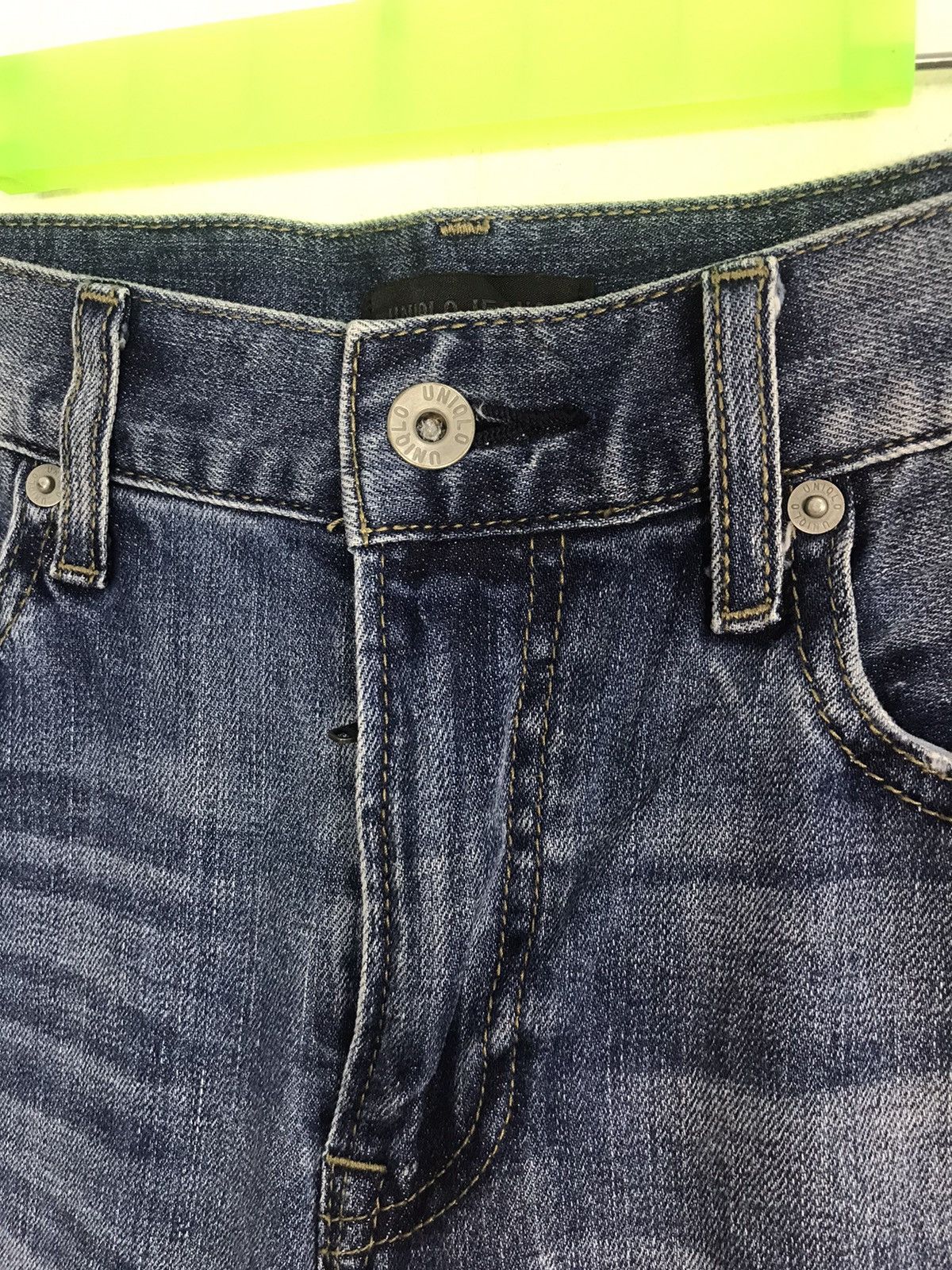 Japanese Brand × Vintage Vintage Japanese Brand Straight Cut Pants Distressed Denim Size US 30 / EU 46 - 3 Thumbnail
