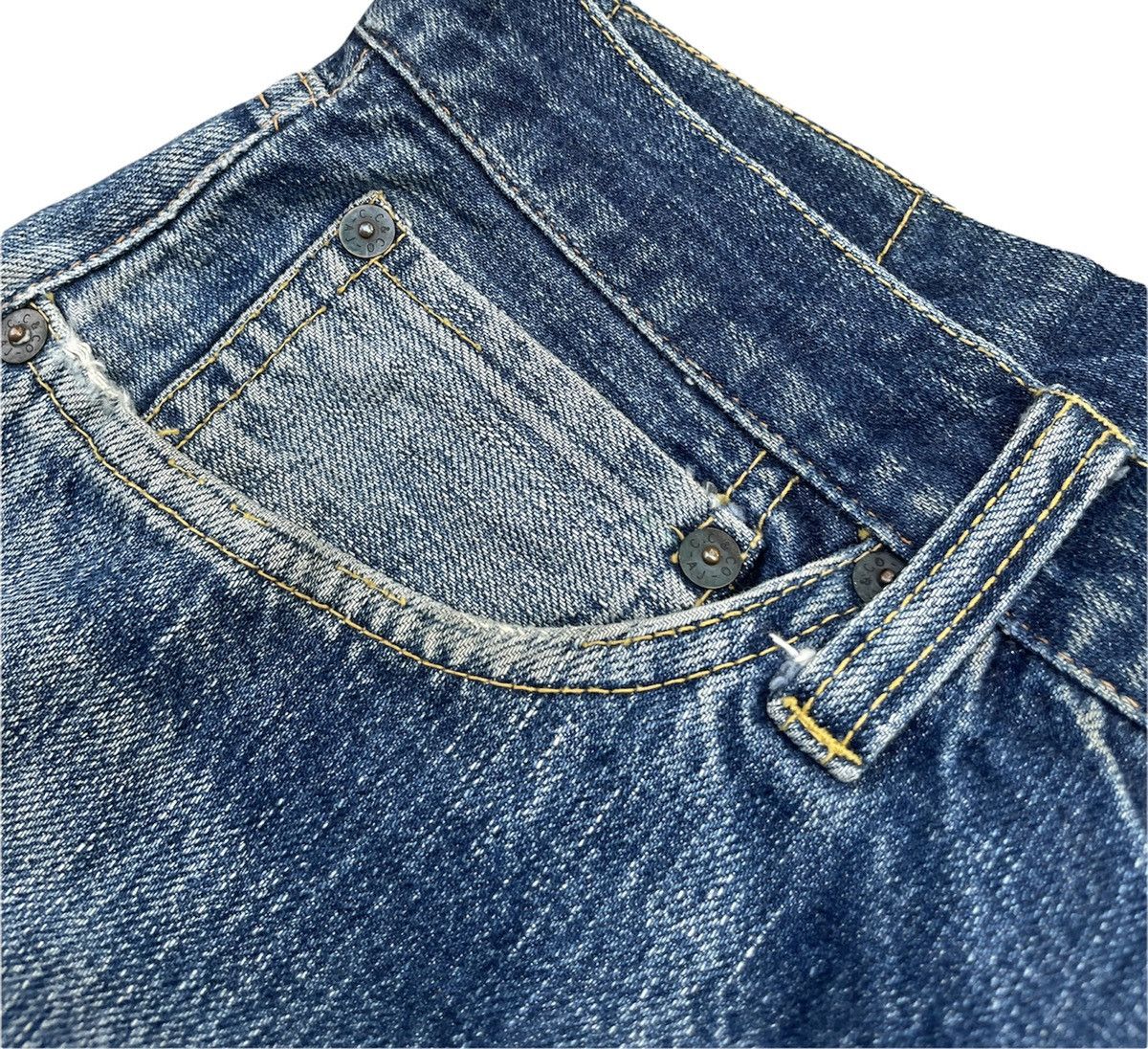Japanese Brand × Vintage Vintage Cab Clothing Buckayro Selvedge Aging Distressed Size US 32 / EU 48 - 7 Thumbnail