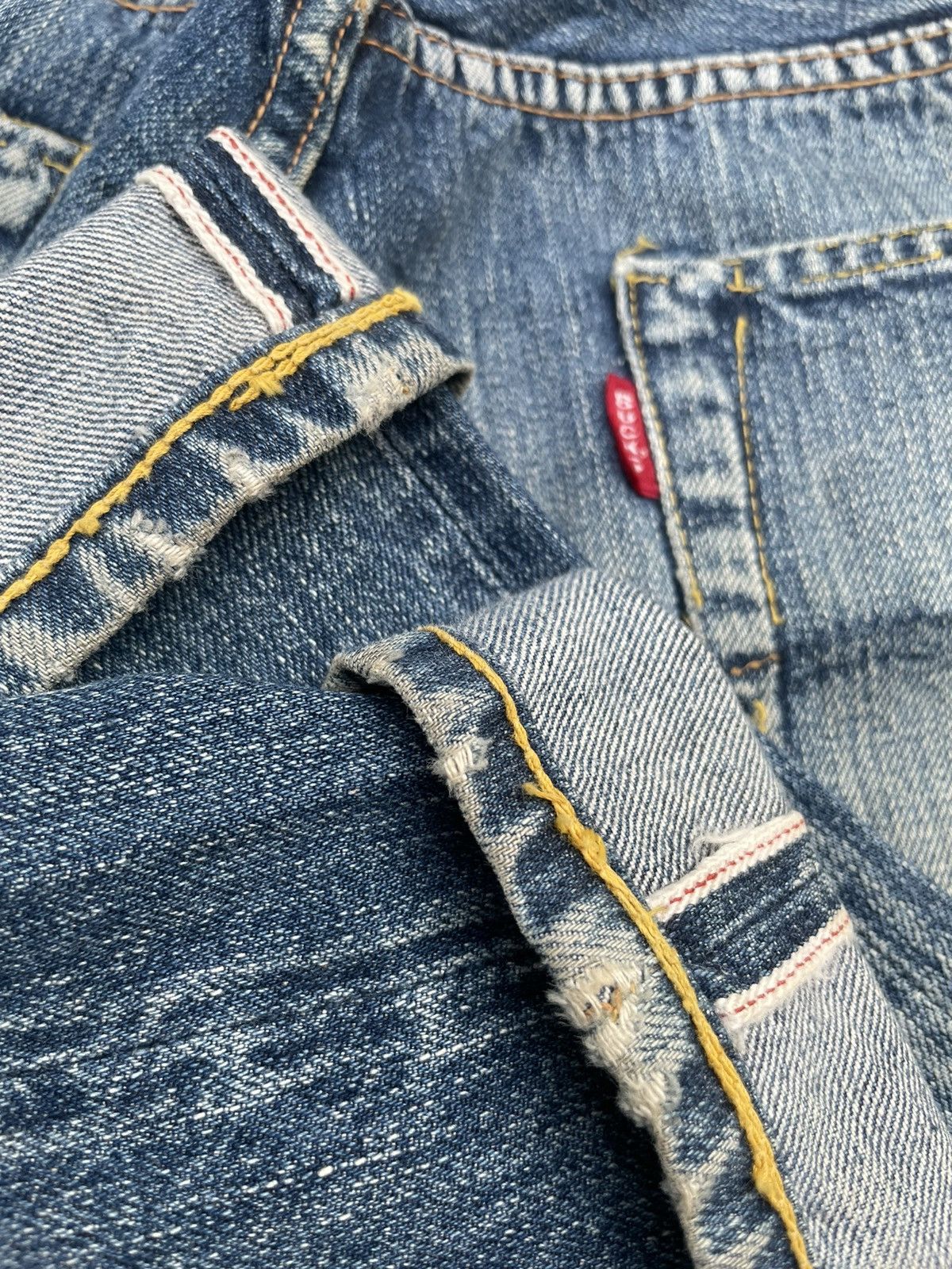 Japanese Brand × Vintage Vintage Cab Clothing Buckayro Selvedge Aging Distressed Size US 32 / EU 48 - 13 Thumbnail
