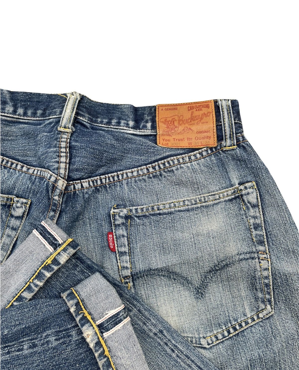 Japanese Brand × Vintage Vintage Cab Clothing Buckayro Selvedge Aging Distressed Size US 32 / EU 48 - 12 Thumbnail