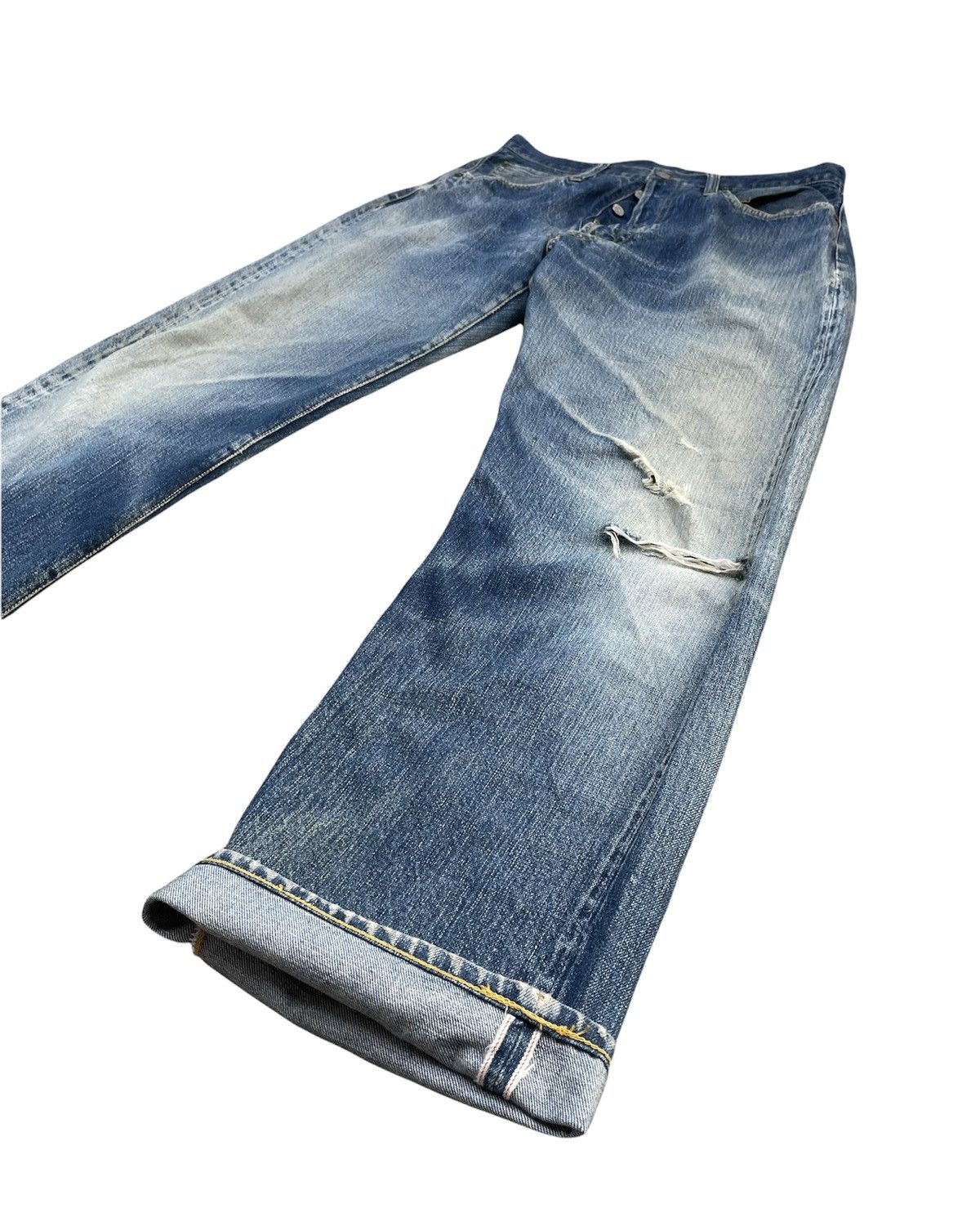 Japanese Brand × Vintage Vintage Cab Clothing Buckayro Selvedge Aging Distressed Size US 32 / EU 48 - 2 Thumbnail