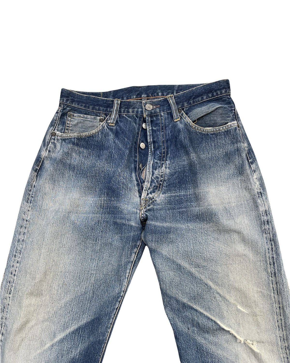 Japanese Brand × Vintage Vintage Cab Clothing Buckayro Selvedge Aging Distressed Size US 32 / EU 48 - 5 Thumbnail