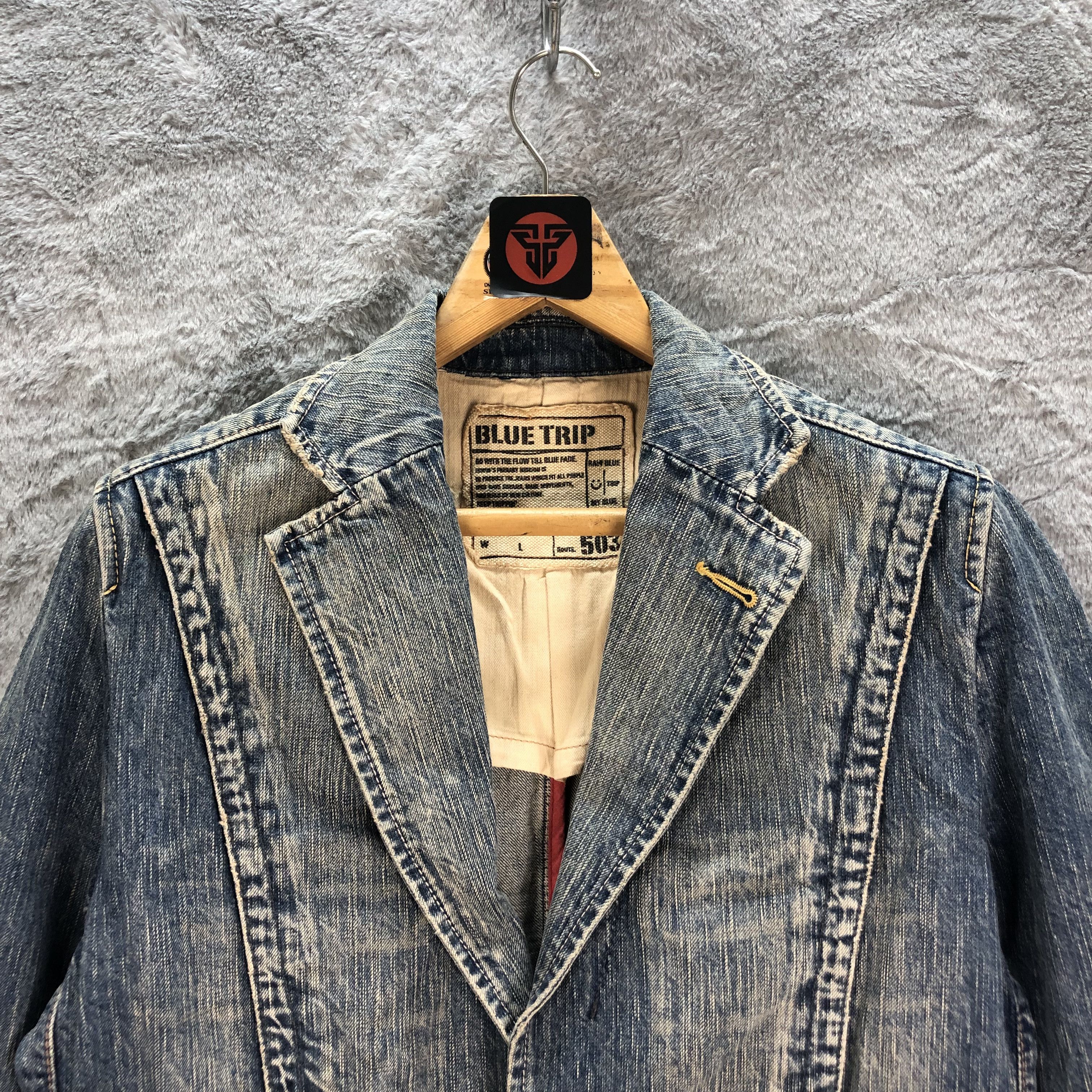Edwin EDWIN 503 BLUE TRIP WASHED DENIM JACKET #6508-70 Size US L / EU 52-54 / 3 - 2 Thumbnail