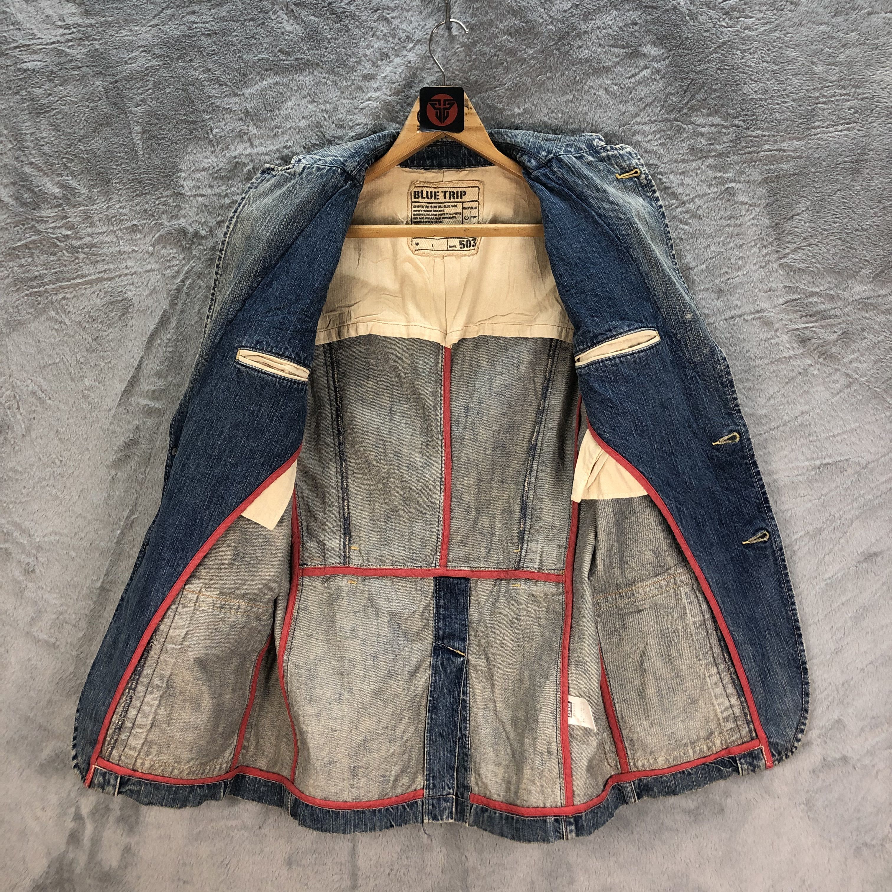 Edwin EDWIN 503 BLUE TRIP WASHED DENIM JACKET #6508-70 Size US L / EU 52-54 / 3 - 8 Thumbnail