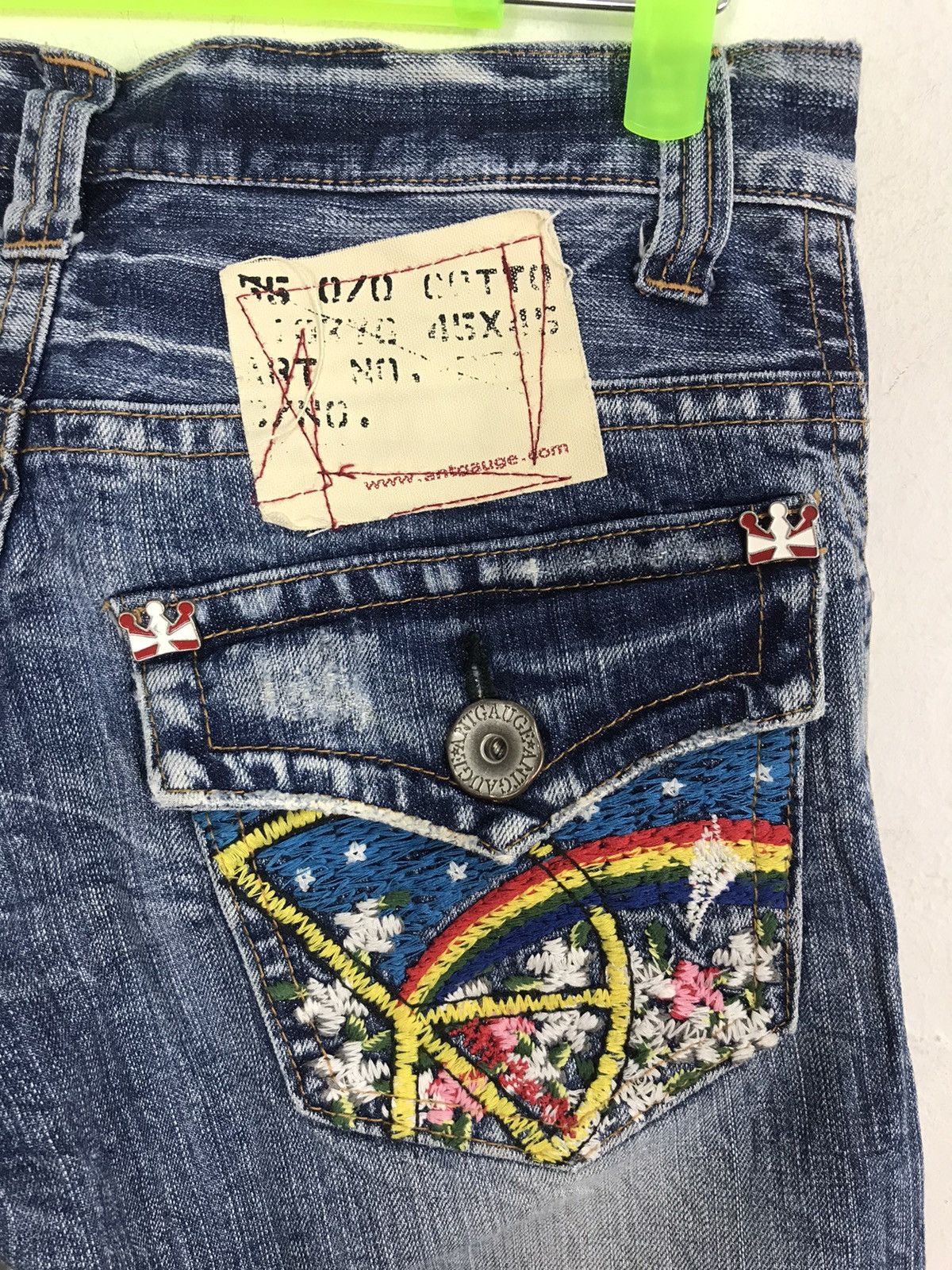 Japanese Brand × Vintage Vtg Antgauge Japanese Brand Straight Cut Pant Distressed Size US 30 / EU 46 - 5 Thumbnail