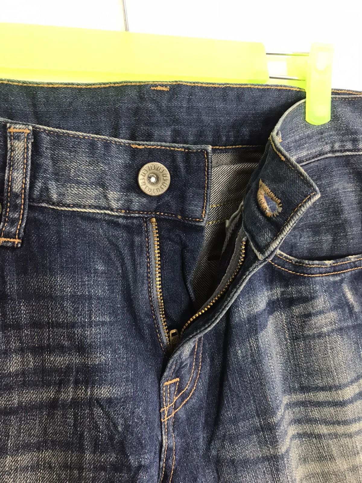Japanese Brand × Vintage Vintage Japanese Brand Straight Cut Pants Distressed Denim Size US 31 - 4 Thumbnail