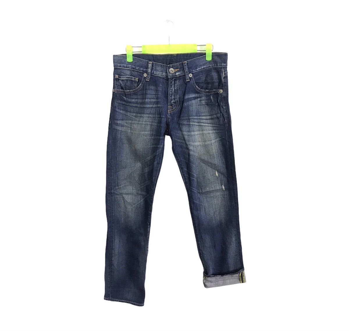 Japanese Brand × Vintage Vintage Japanese Brand Straight Cut Pants Distressed Denim Size US 31 - 1 Thumbnail
