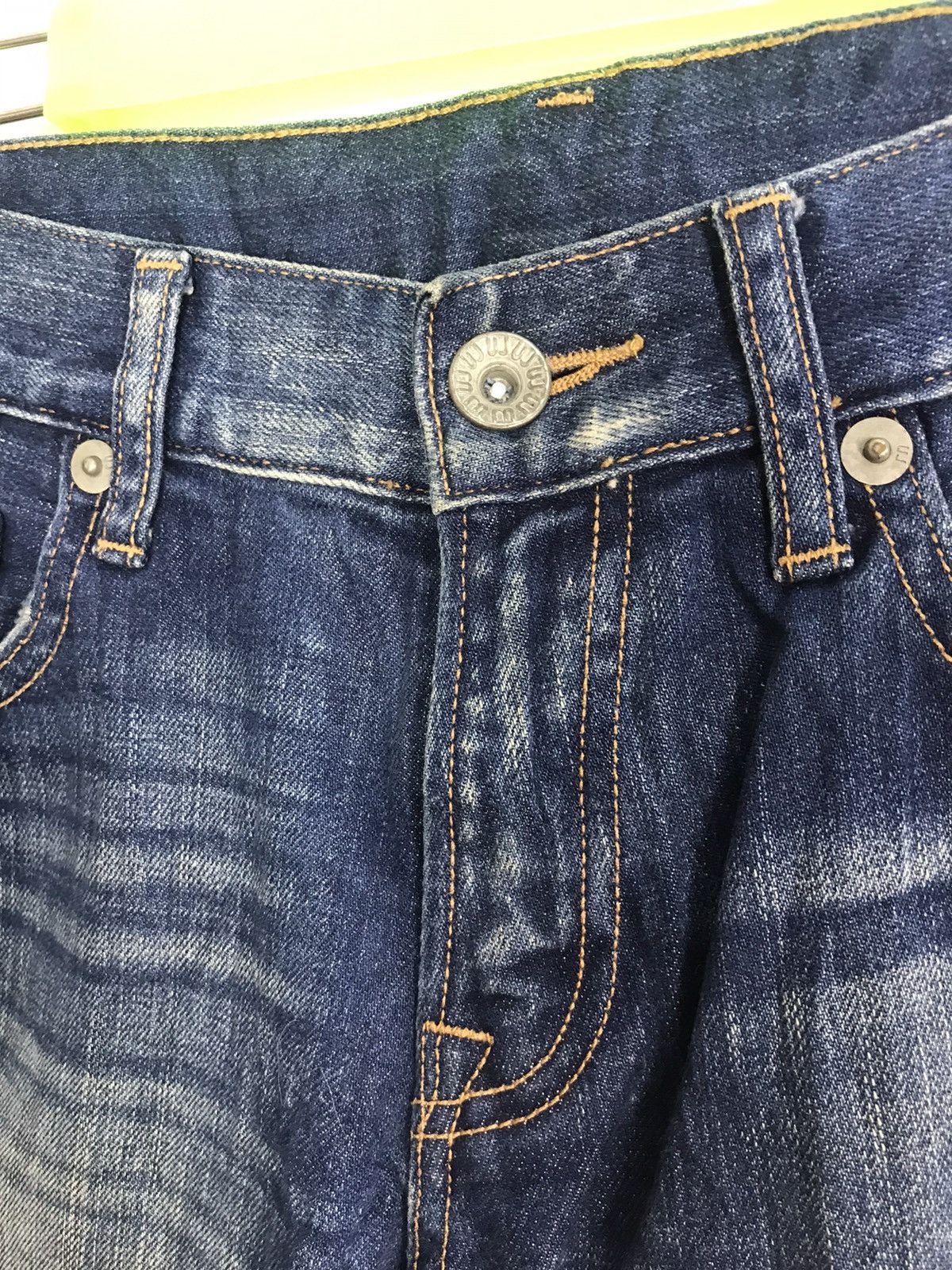 Japanese Brand × Vintage Vintage Japanese Brand Straight Cut Pants Distressed Denim Size US 31 - 3 Thumbnail