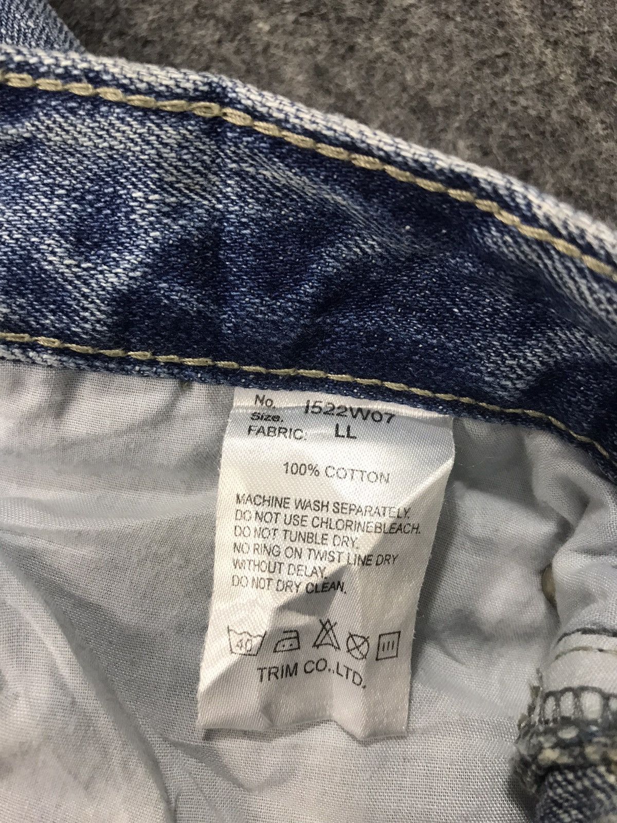 Japanese Brand × Vintage Vintage Denim Lab Straight Cut Style Pants Distressed Denim Size US 32 / EU 48 - 5 Thumbnail