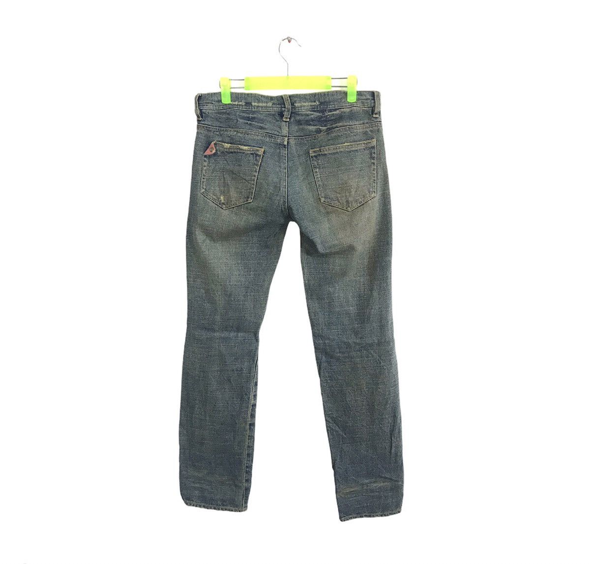 Japanese Brand Forest Hearts Straight Cut Style Pants Distressed Denim Size US 33 - 2 Thumbnail
