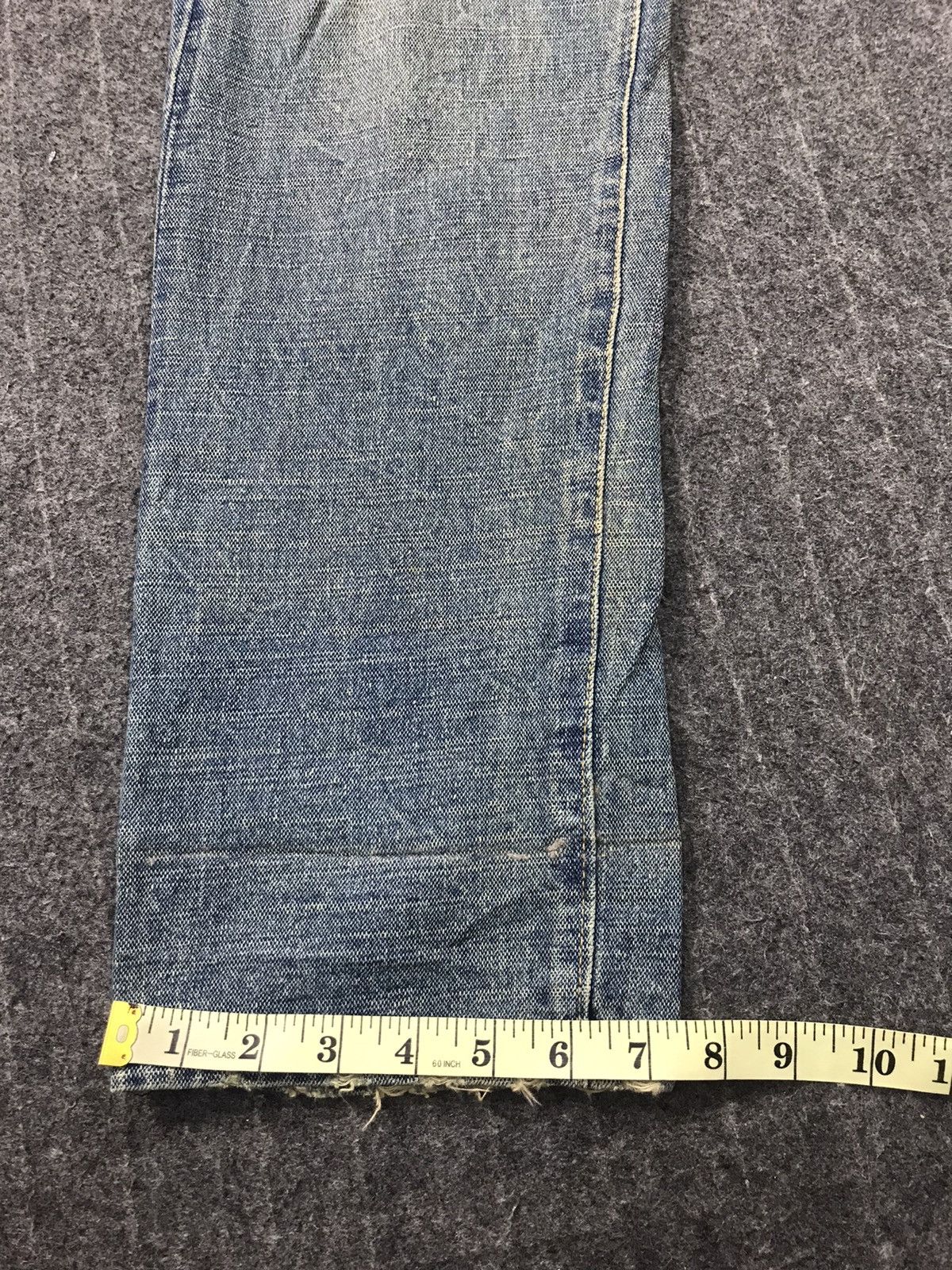 Japanese Brand Forest Hearts Straight Cut Style Pants Distressed Denim Size US 33 - 14 Thumbnail