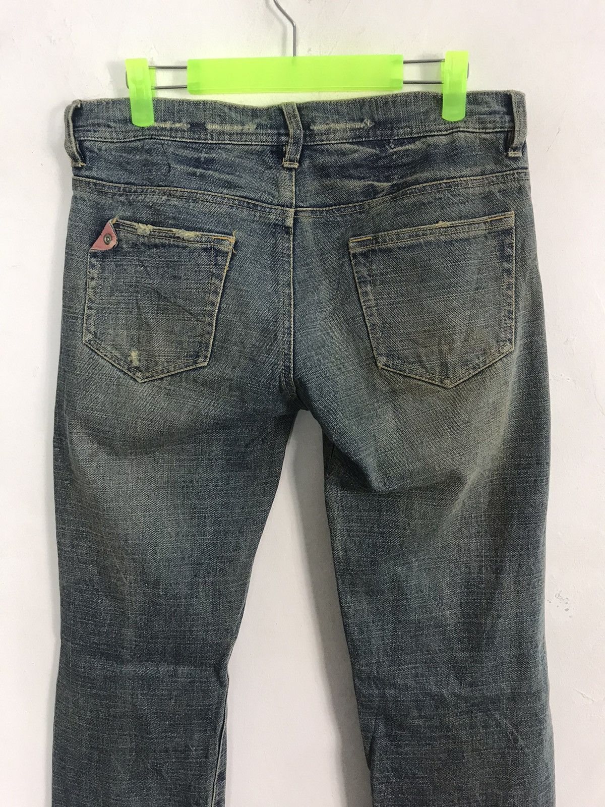 Japanese Brand Forest Hearts Straight Cut Style Pants Distressed Denim Size US 33 - 5 Thumbnail