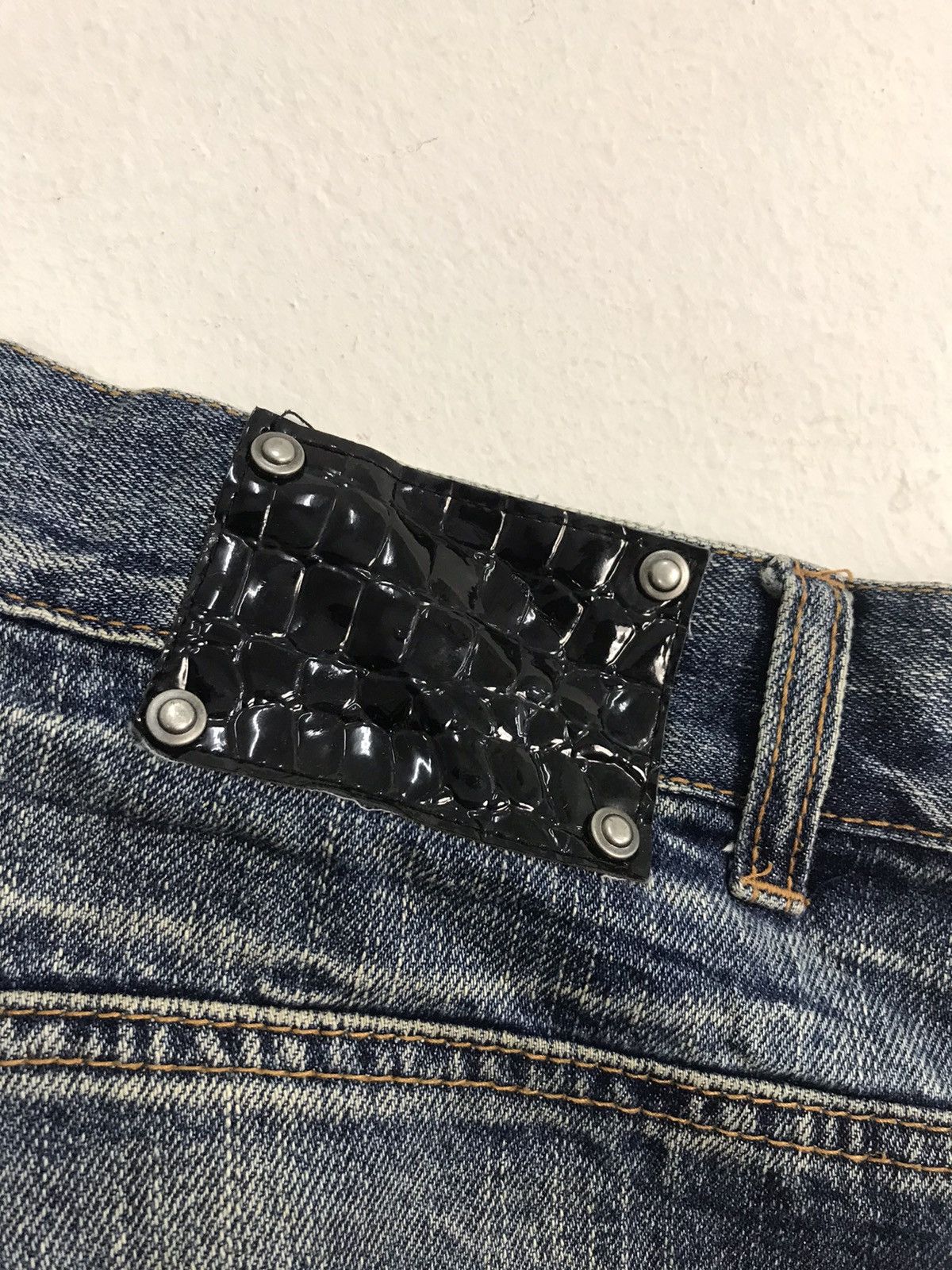 Japanese Brand × Vintage Lowbox Paint Splash Straight Cut Style Distressed Denim Size US 32 / EU 48 - 4 Thumbnail