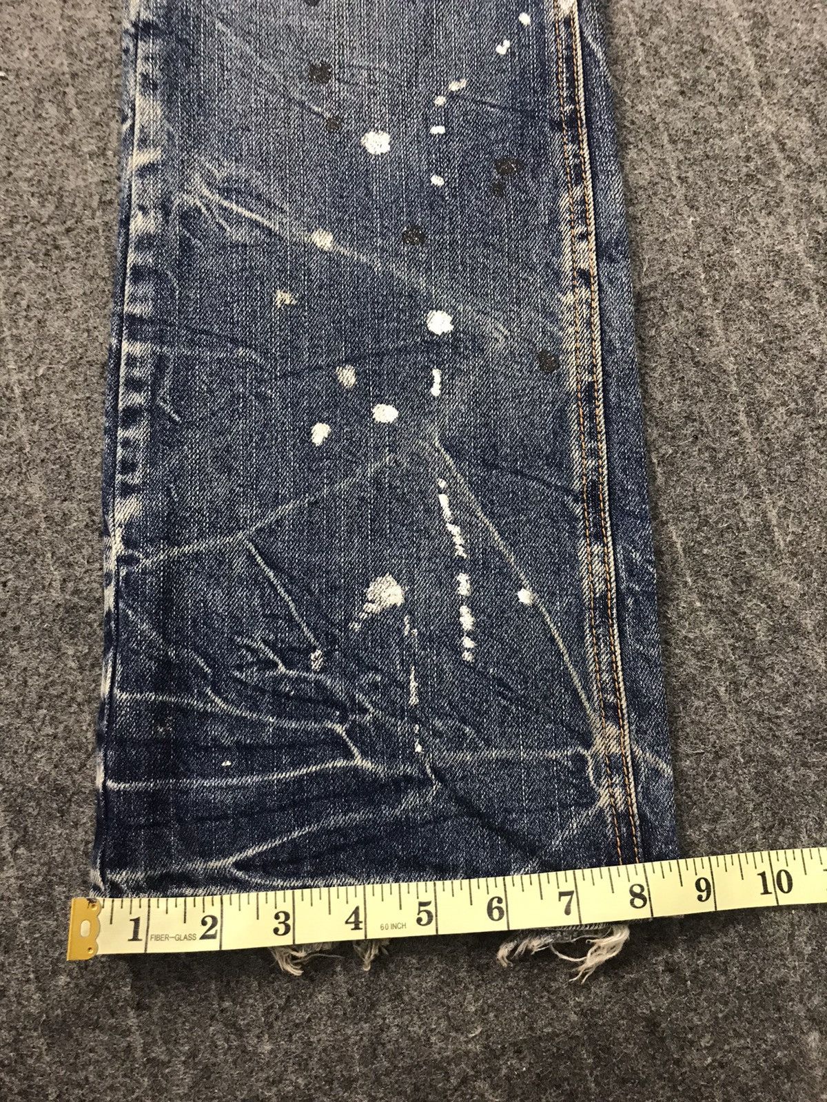 Japanese Brand × Vintage Lowbox Paint Splash Straight Cut Style Distressed Denim Size US 32 / EU 48 - 13 Thumbnail