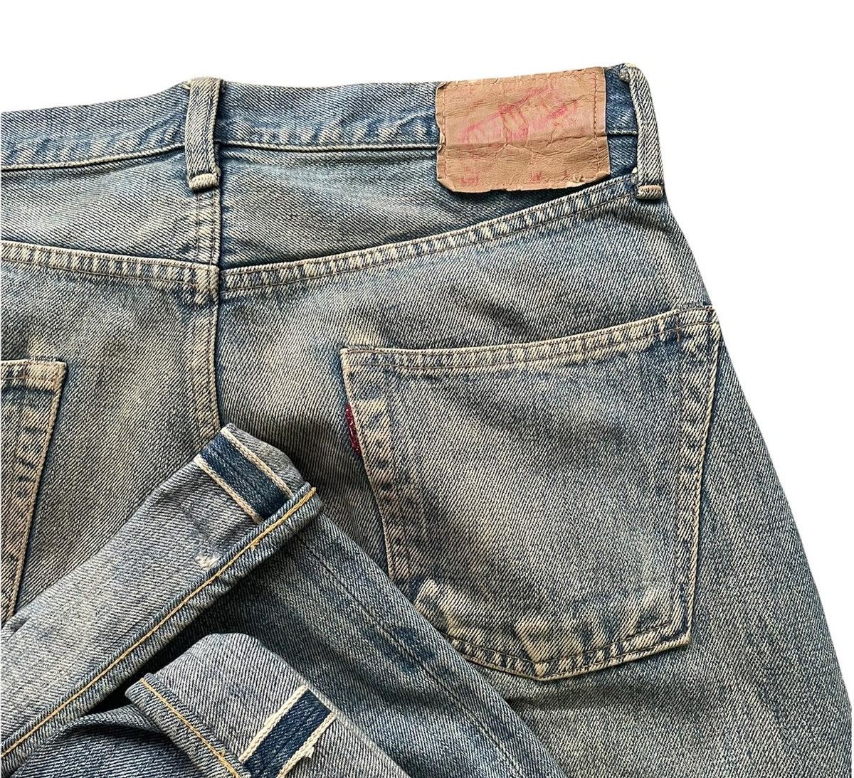 Denime × Japanese Brand × Vintage Denime Vintage Faded Wash Selvedge Denim Size US 31 - 5 Thumbnail