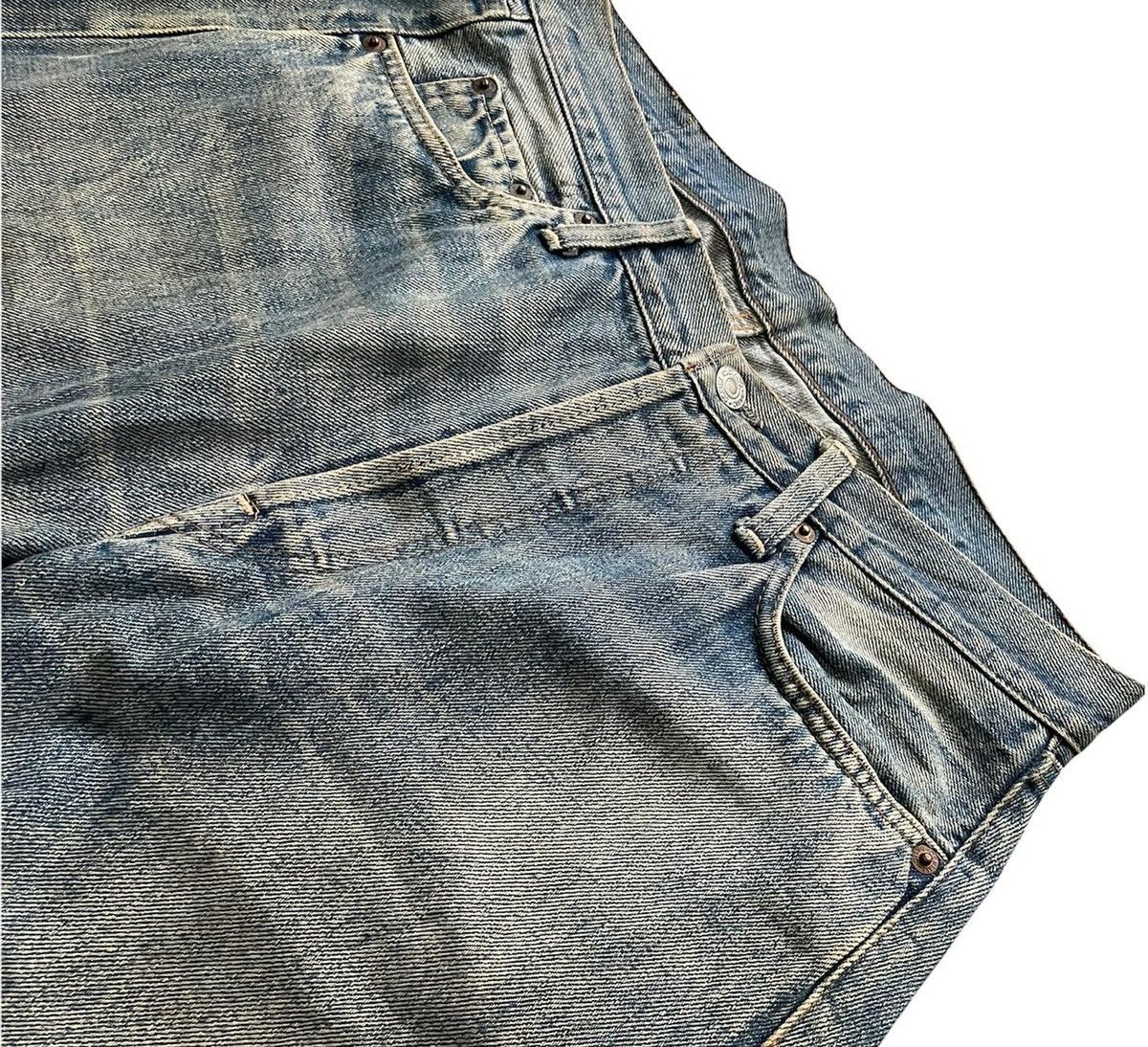 Denime × Japanese Brand × Vintage Denime Vintage Faded Wash Selvedge Denim Size US 31 - 3 Thumbnail