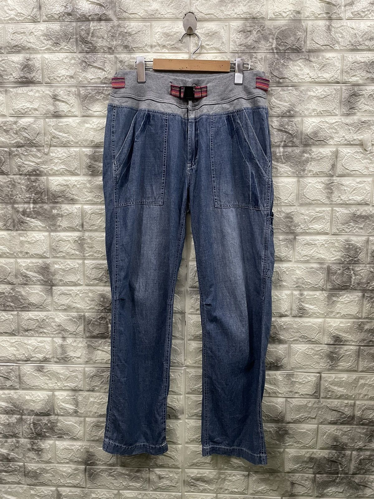 image of Go Slow Caravan Hybrid Denim in Denim Blue, Men's (Size 34)