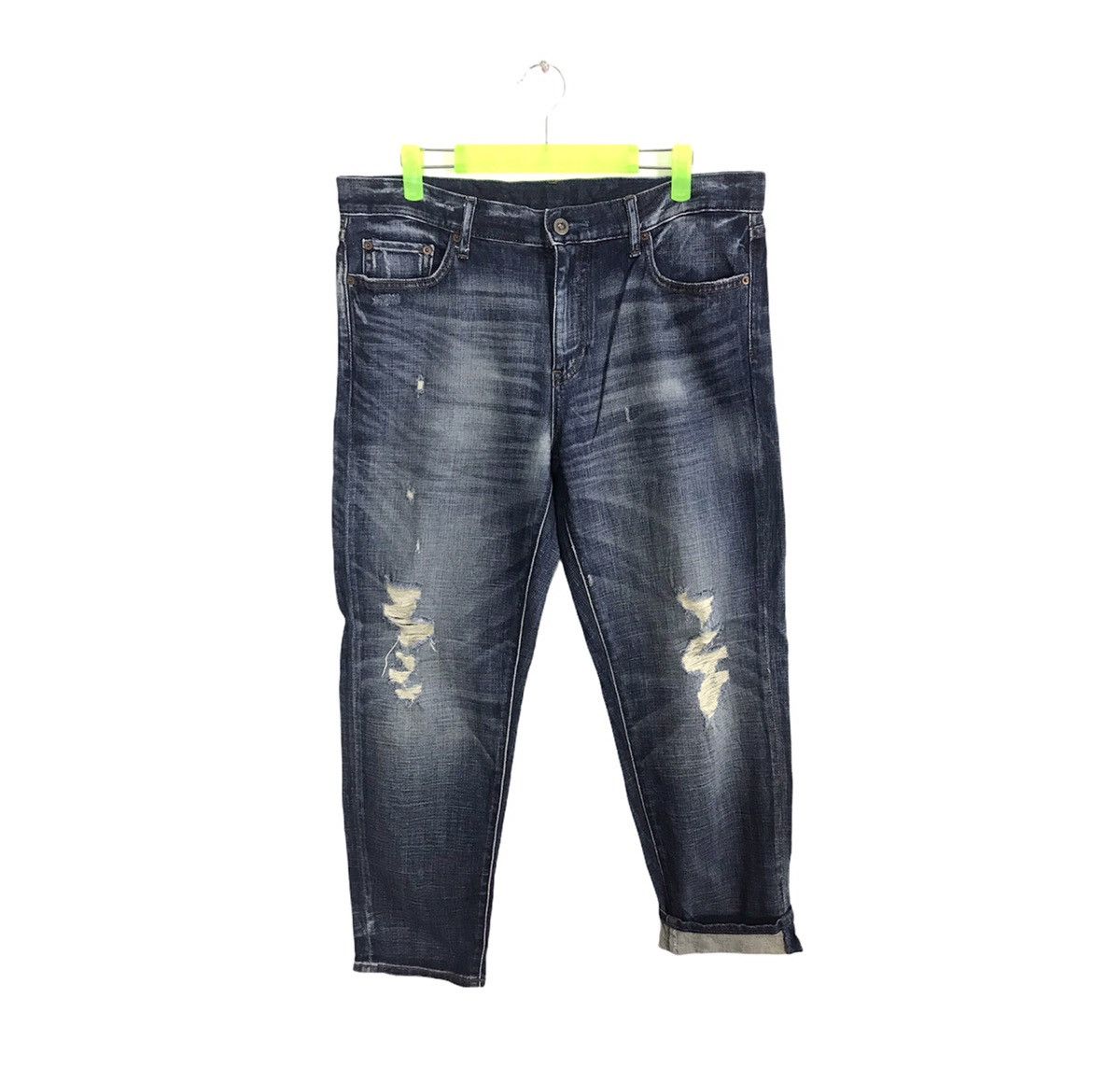 Japanese Brand × Vintage Vtg Japanese Brand Straight Slim Cut Tapered Style Pants Size US 34 / EU 50 - 1 Thumbnail