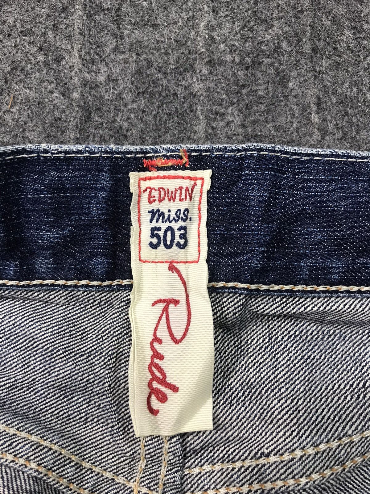 Edwin Vintage Edwin Lot 503 Miss Rude Straight Cut Style Pants Size US 30 / EU 46 - 7 Thumbnail