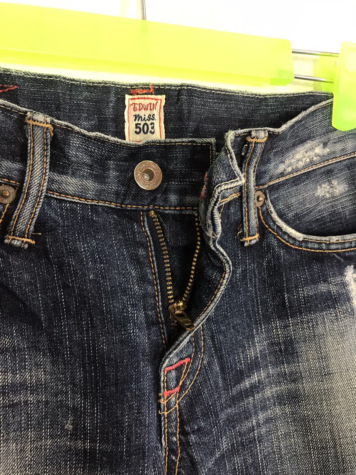 Edwin Vintage Edwin Lot 503 Miss Rude Straight Cut Style Pants Size US 30 / EU 46 - 4 Thumbnail