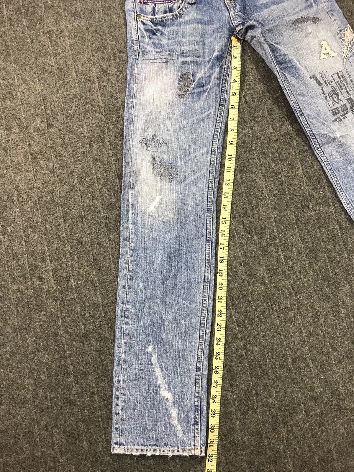 Japanese Brand × Vintage Vintage Anti Gauge S.P Platinum Straight Cut Double Waist Size US 28 / EU 44 - 11 Thumbnail