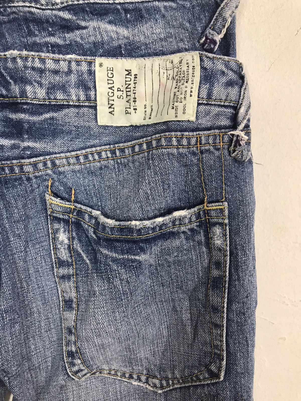 Japanese Brand × Vintage Vintage Anti Gauge S.P Platinum Straight Cut Double Waist Size US 28 / EU 44 - 5 Thumbnail