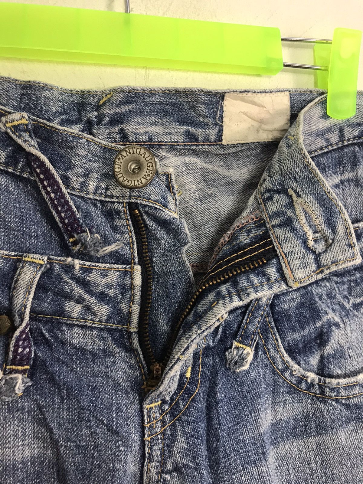 Japanese Brand × Vintage Vintage Anti Gauge S.P Platinum Straight Cut Double Waist Size US 28 / EU 44 - 4 Thumbnail