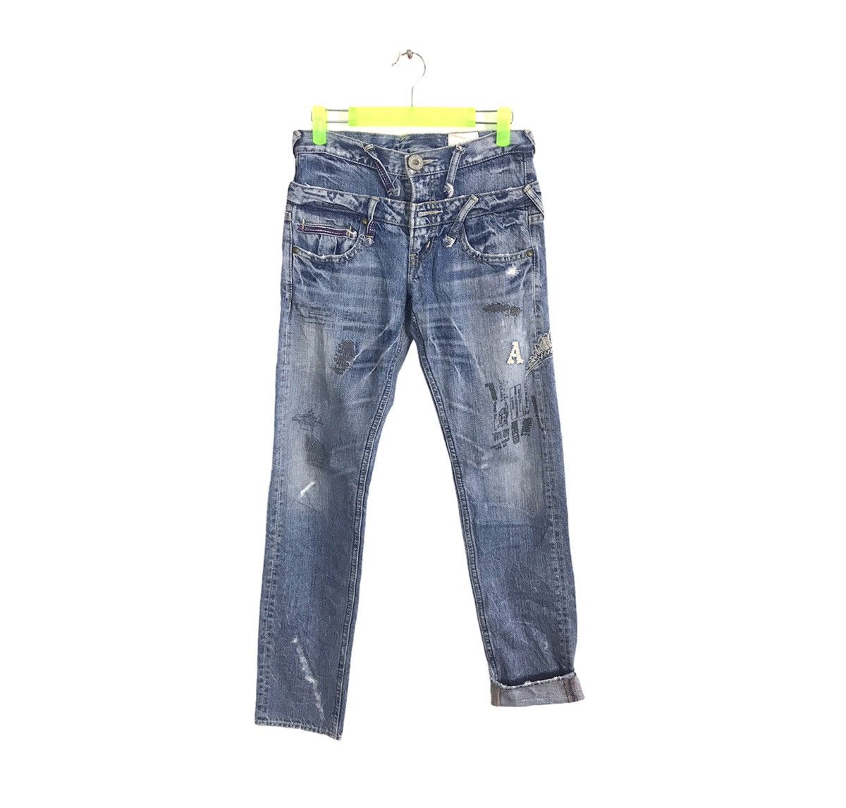 Japanese Brand × Vintage Vintage Anti Gauge S.P Platinum Straight Cut Double Waist Size US 28 / EU 44 - 1 Thumbnail