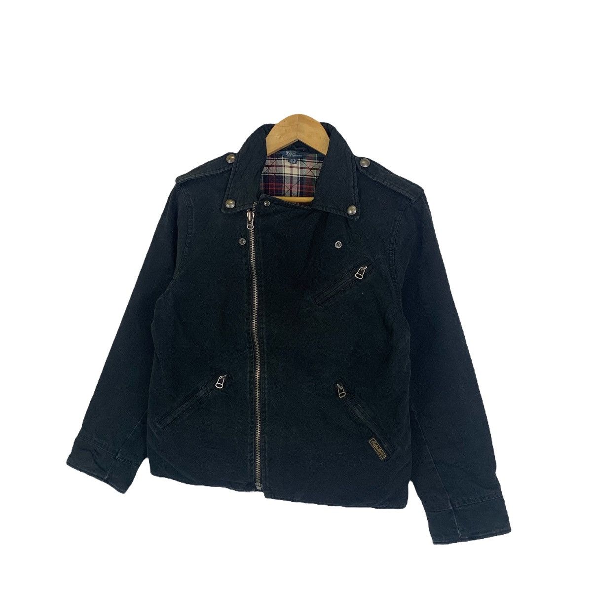 Polo Ralph Lauren × Vintage Vintage POLO Ralph Lauren Casual Zipper Double Collar Jacket Size S / US 4 / IT 40 - 4 Thumbnail