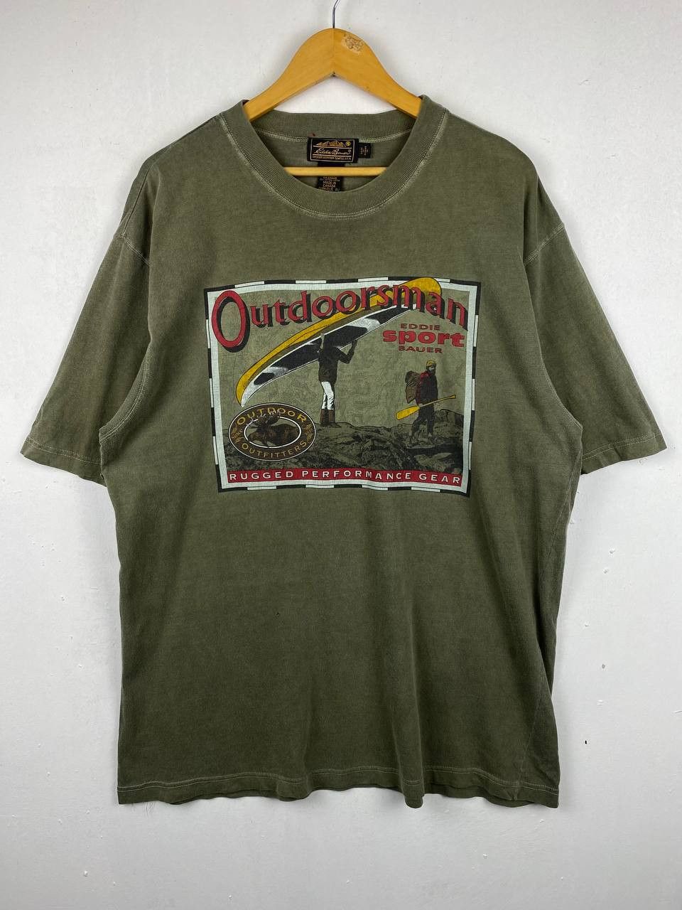 Vintage Eddie Bauer Outdoorsman Tshirt Made In Canada