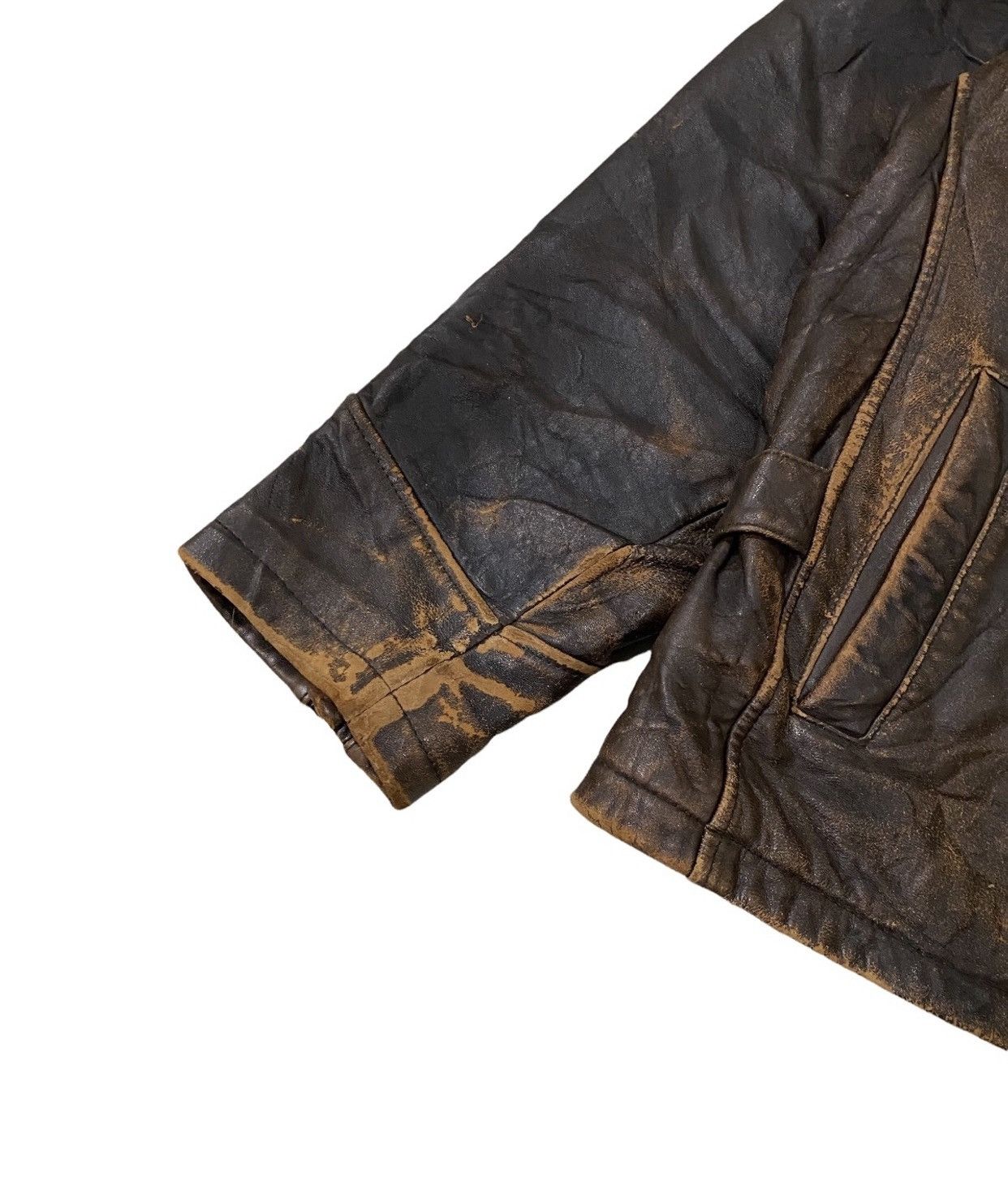 Leather 🔥Vintage Lucky Strike Leather Riders Jacket Size US L / EU 52-54 / 3 - 11 Thumbnail