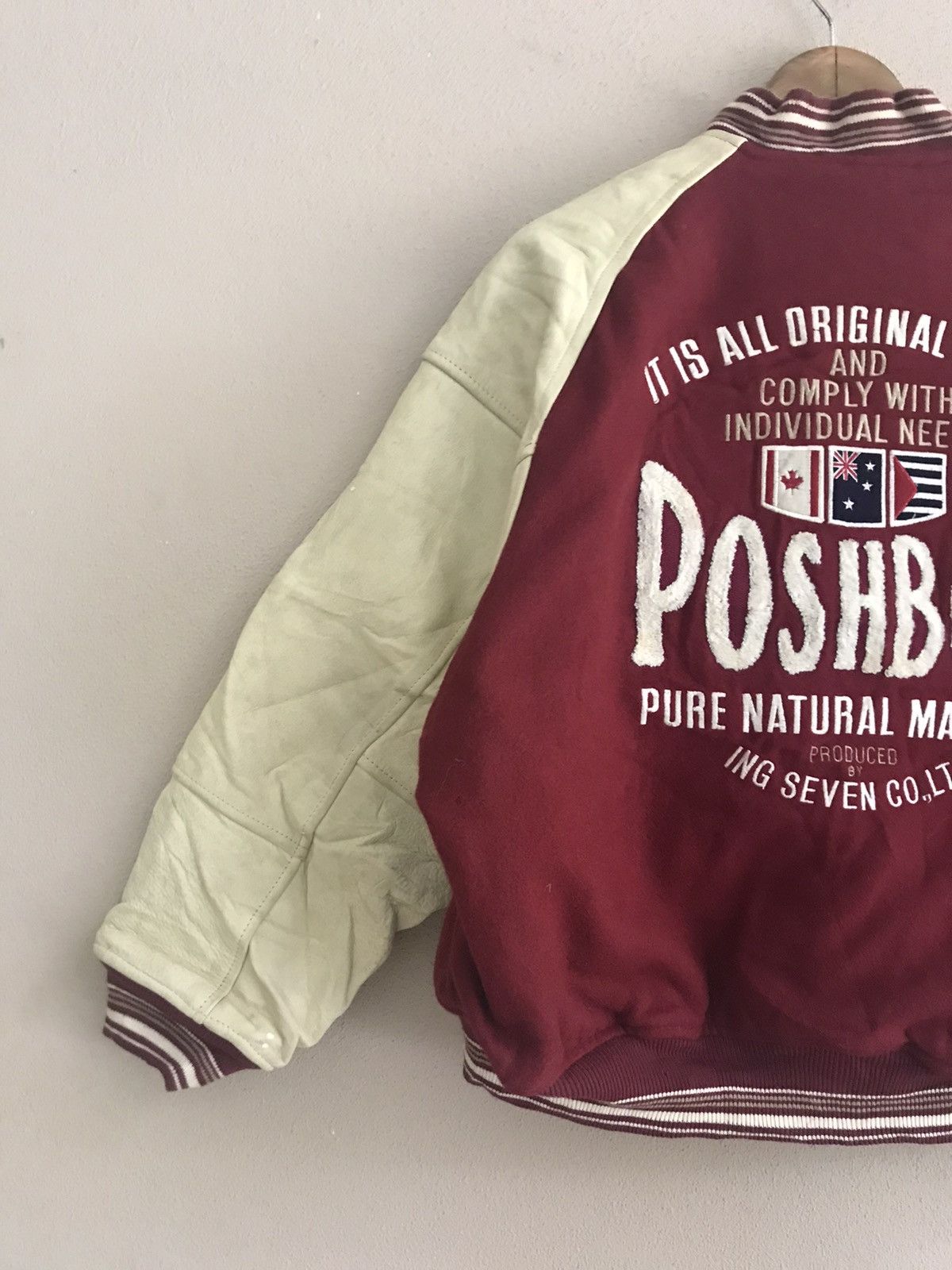 Vintage Vintage Poshboy reversible varsity jacket Size US L / EU 52-54 / 3 - 10 Thumbnail