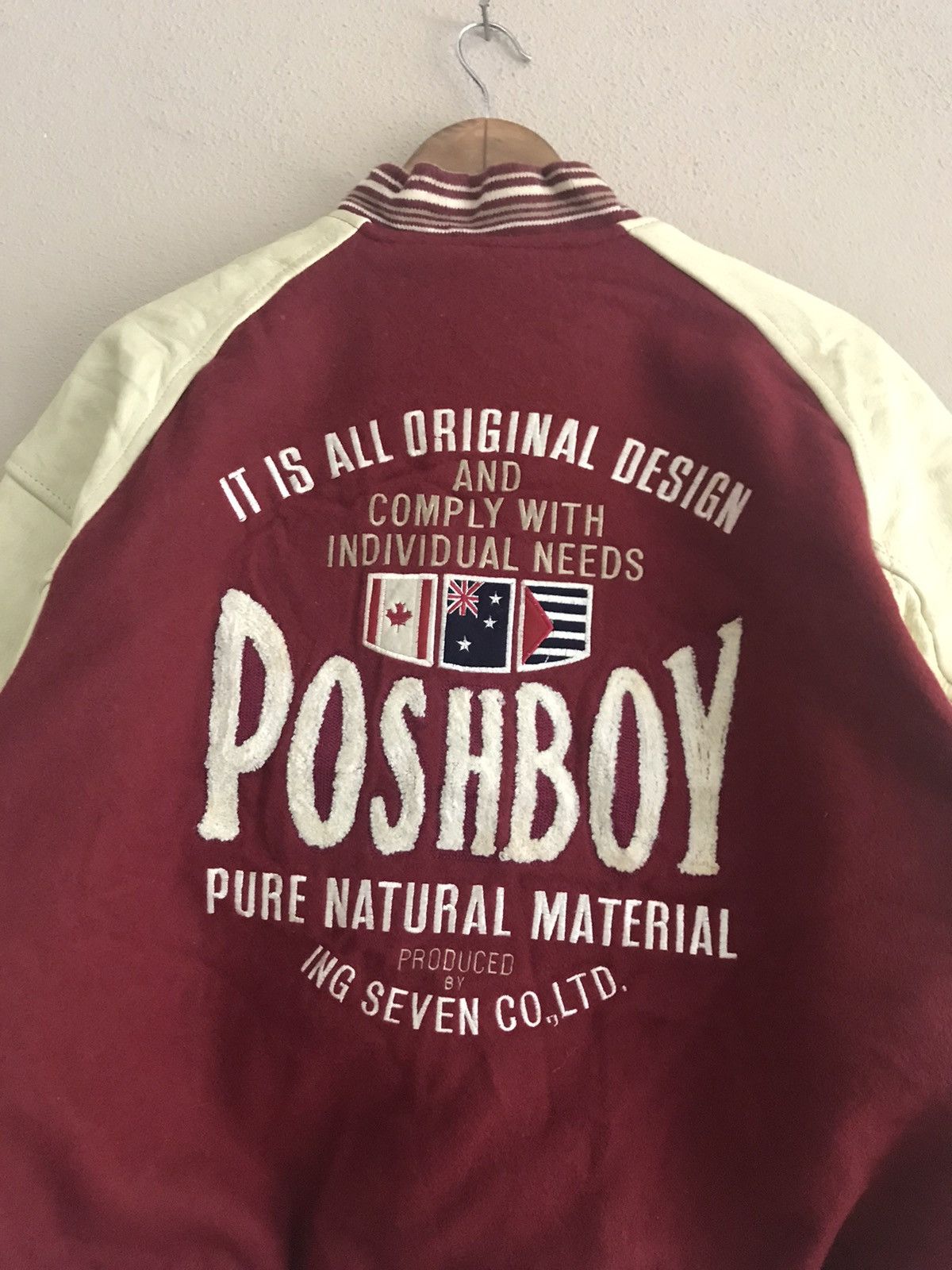 Vintage Vintage Poshboy reversible varsity jacket Size US L / EU 52-54 / 3 - 11 Thumbnail