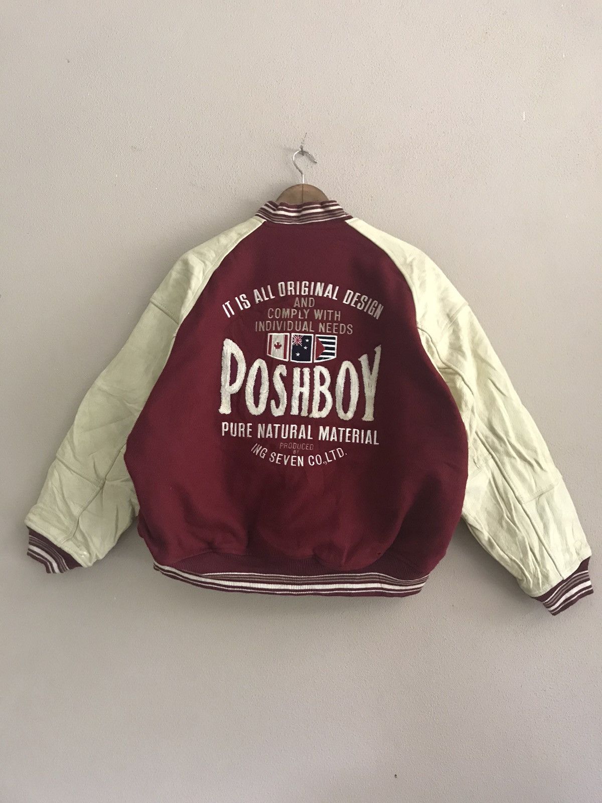 Vintage Vintage Poshboy reversible varsity jacket Size US L / EU 52-54 / 3 - 2 Thumbnail