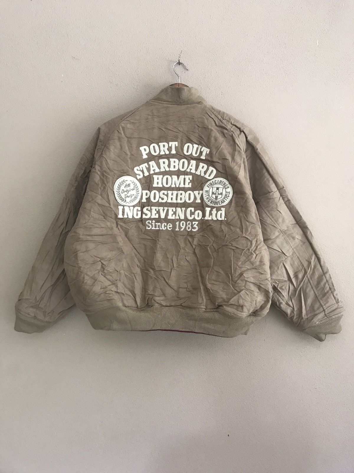 Vintage Vintage Poshboy reversible varsity jacket Size US L / EU 52-54 / 3 - 13 Thumbnail
