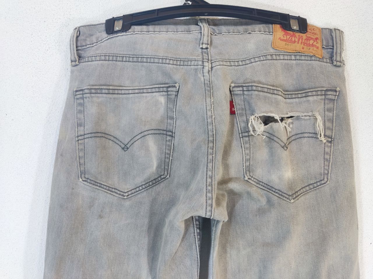 Levi's levis 511 straight slim distressed denim Size US 34 / EU 50 - 10 Thumbnail