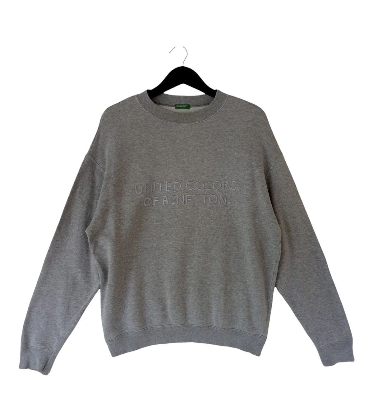 Benetton BENETTON united colors of benetton Sweatshirt grey sweater Size US L / EU 52-54 / 3 - 1 Thumbnail