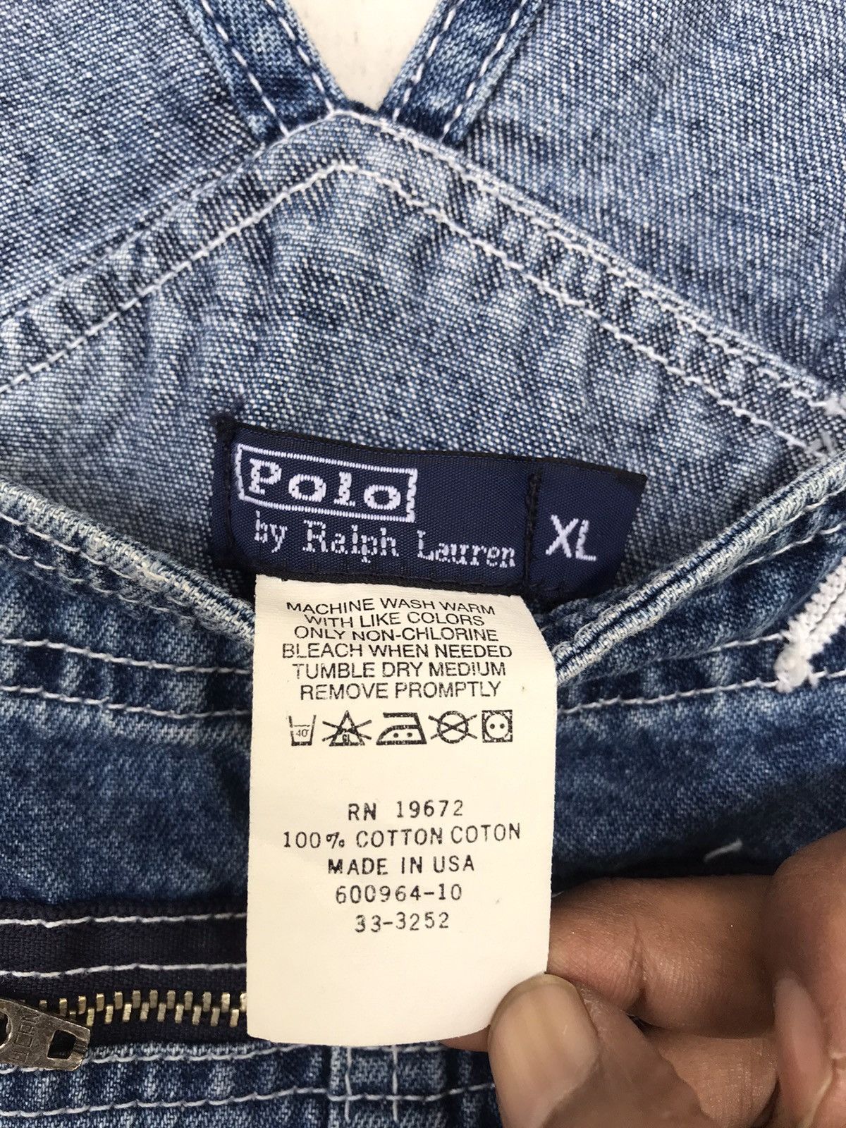 RRL Ralph Lauren 💥Vintage Polo Ralph Laurent Overalls Size US 36 / EU 52 - 10 Thumbnail